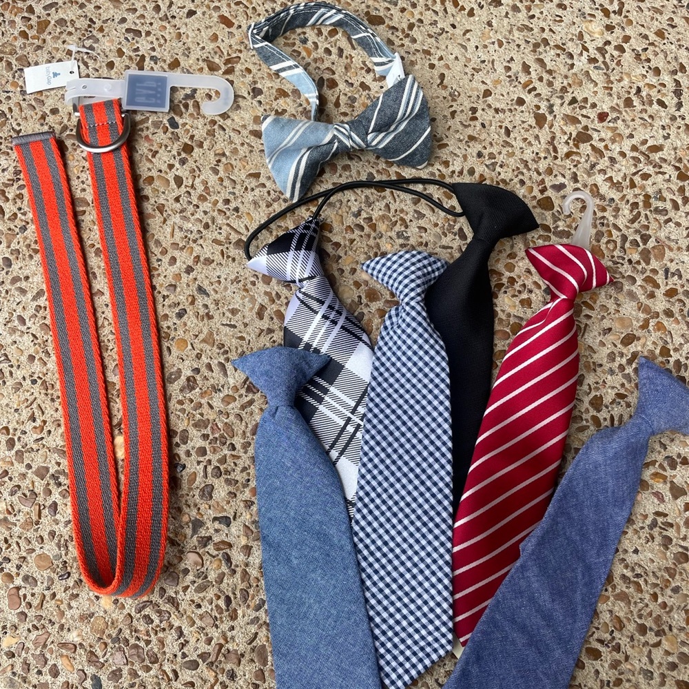 Kids accessories- ties /bow tie / belt. Little boys. Age 2-6